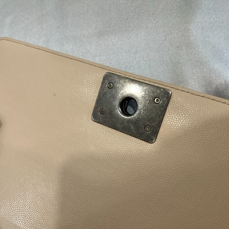 CHANEL 25開 粉膚荔枝皮山型紋BOY25-6