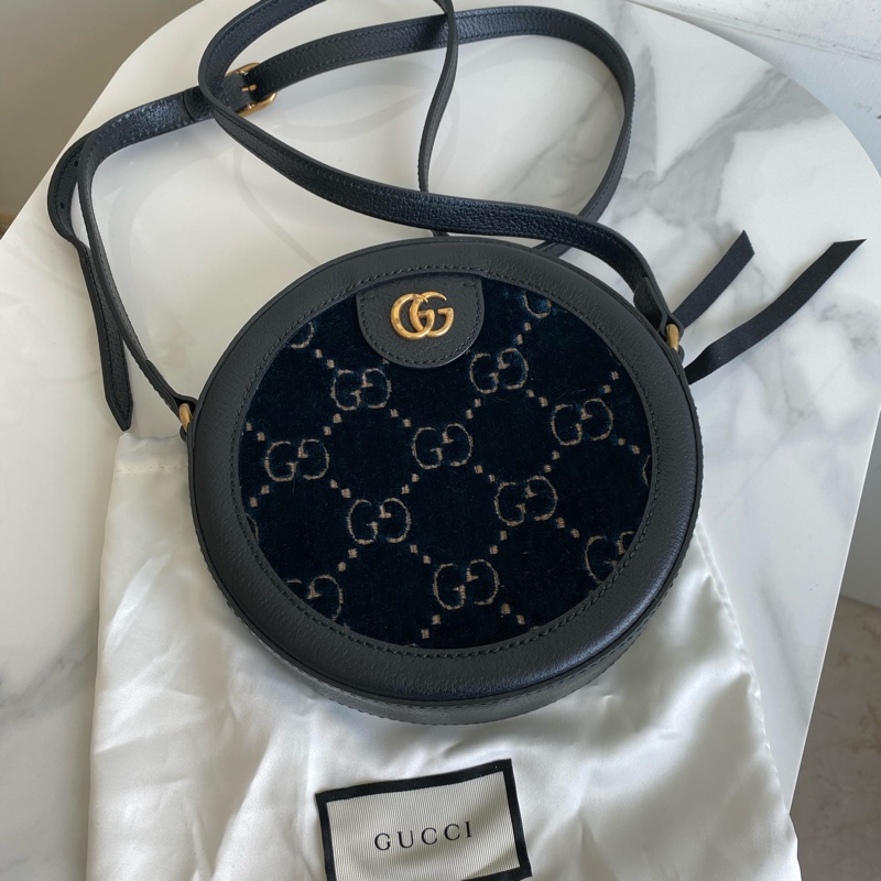 Gucci 絲絨圓餅-0