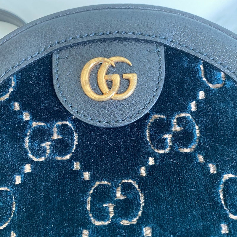 Gucci 絲絨圓餅-14