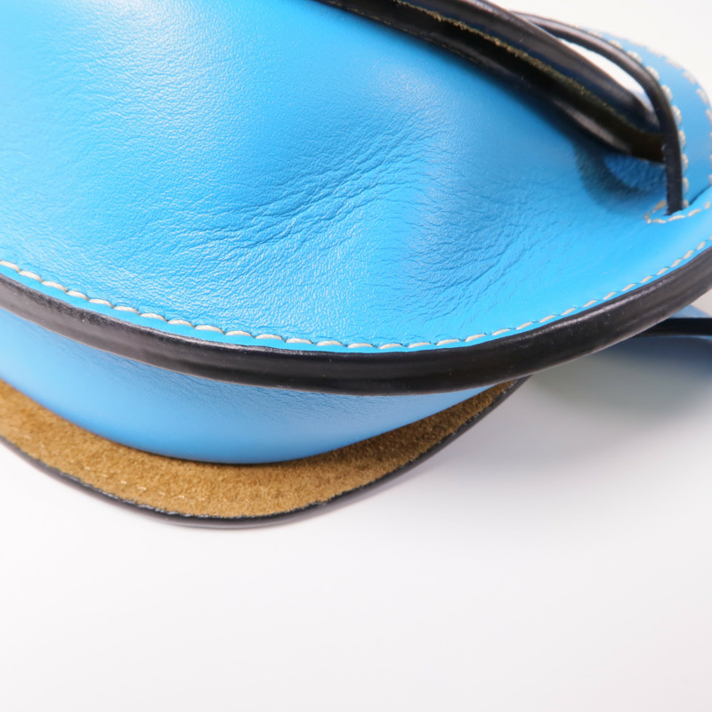 LOEWE 牛皮皮革Gate Bumbag銀扣腰包-4