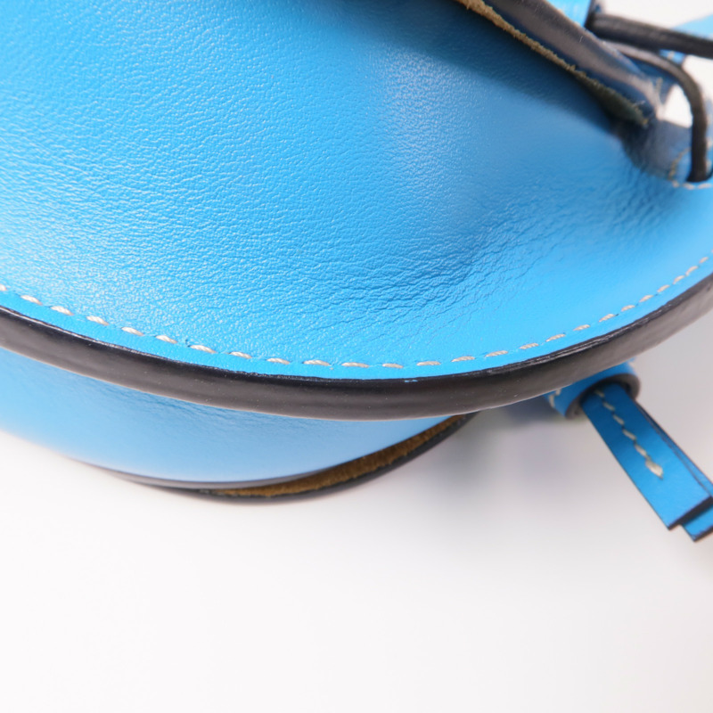 LOEWE 牛皮皮革Gate Bumbag銀扣腰包-6