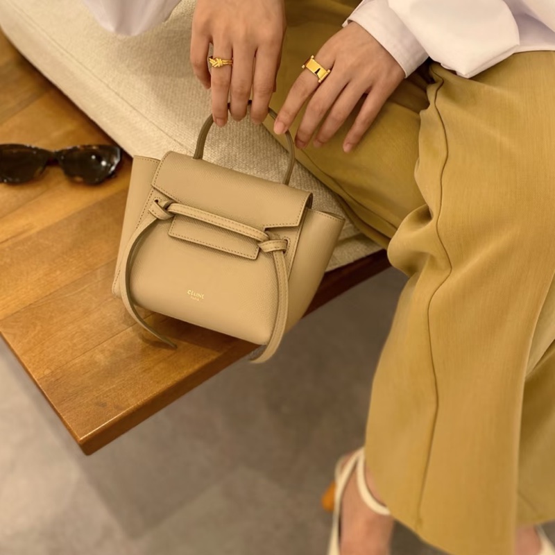 Celine belt pico 奶茶色鯰魚包-2