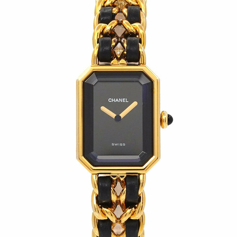 CHANEL Premiere L 尺寸 H0001 女士腕錶 黑金石英
