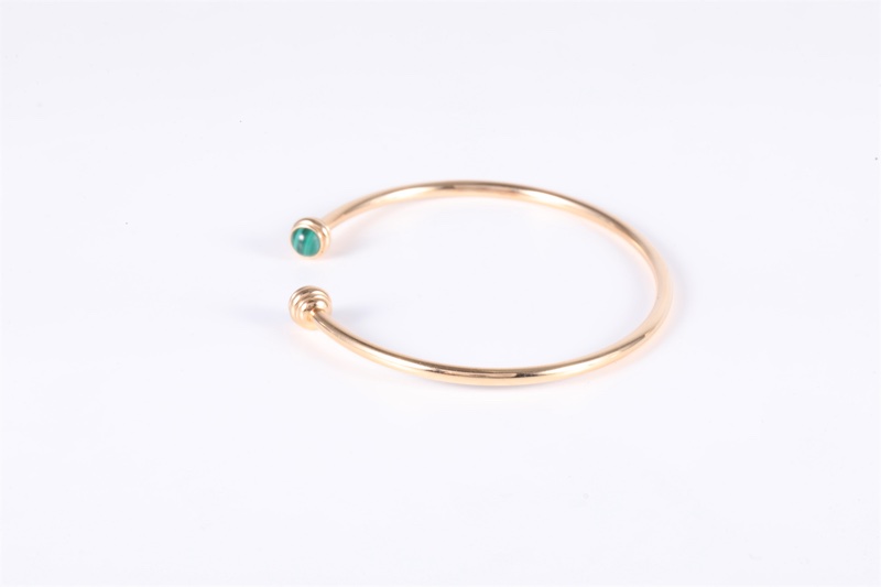 PIAGET(伯爵) POSSESSION 開口手鐲 孔雀石 18K玫瑰金/孔雀石 17號 玫瑰金 18K-1