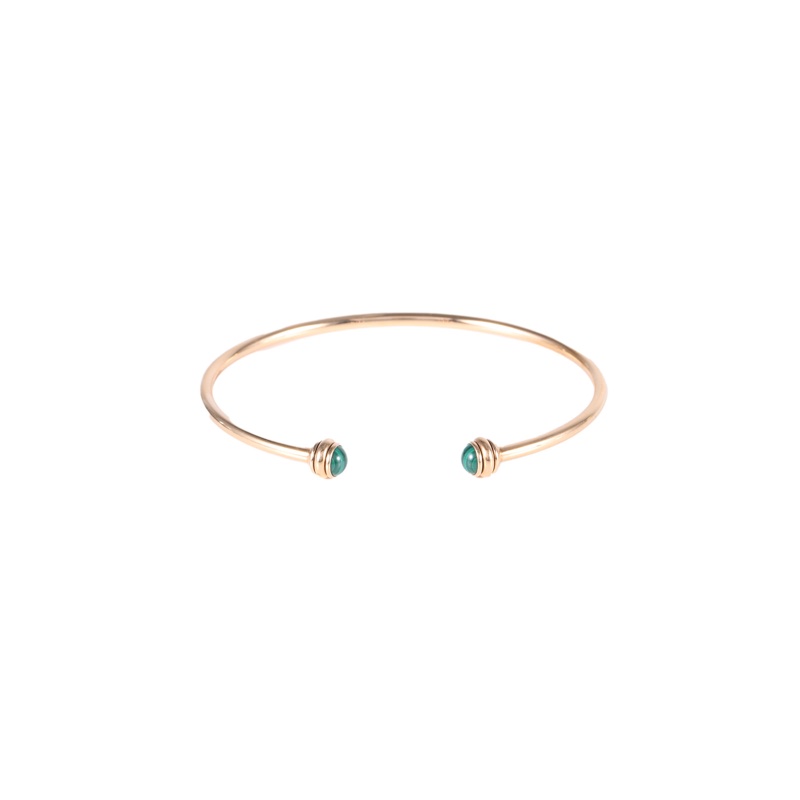 PIAGET(伯爵) POSSESSION 開口手鐲 孔雀石 18K玫瑰金/孔雀石 17號 玫瑰金 18K-4