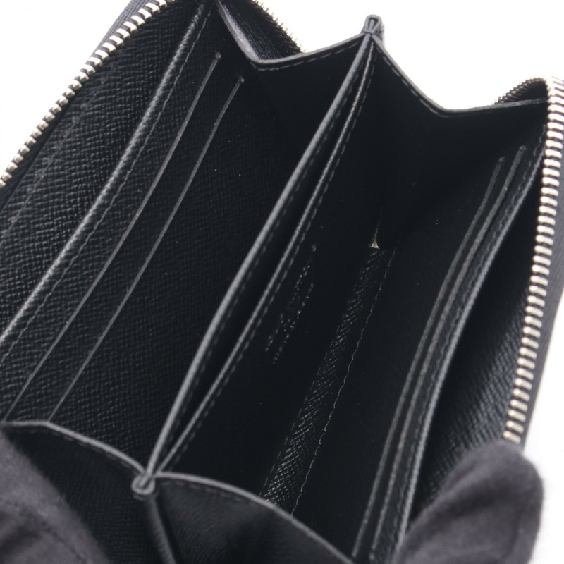 LOUIS VUITTON 拉鍊零皮夾 M60152 Epi 皮革黑色 Noir 二手男士 LV-2
