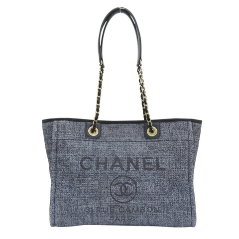 灰色 帆布 Deauville 海灘包 肩背包 AS3257