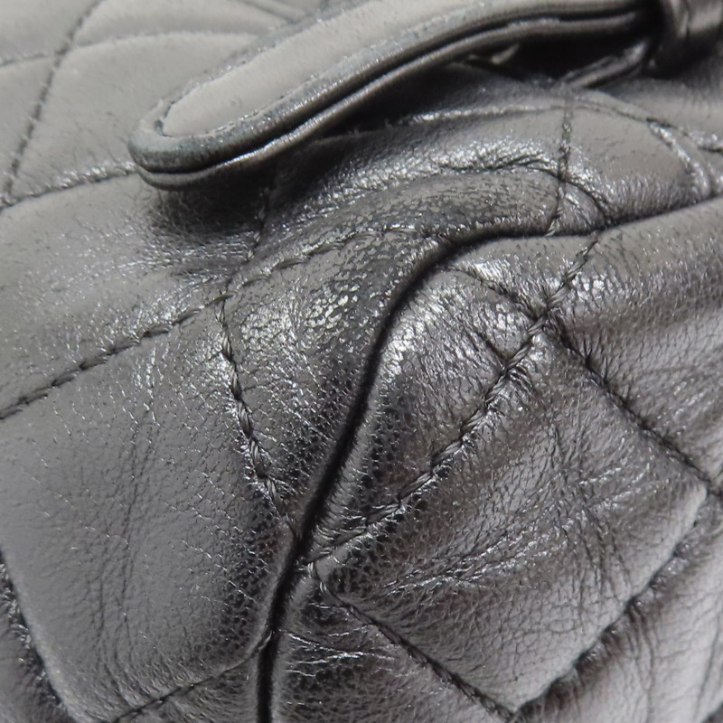 黑色 菱格紋羊皮 Urban Spirit 後背包【CHANEL 香奈兒】 A91122-15