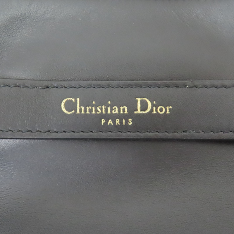 黑色 黑色 小牛皮 C'est Dior 中型包款 黑色壓印 CD 水桶包 15-NA-0263-7