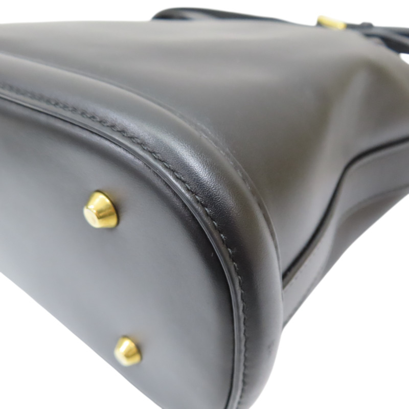 黑色 黑色 小牛皮 C'est Dior 中型包款 黑色壓印 CD 水桶包 15-NA-0263-12