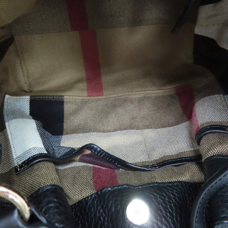 黑色 皮革 兩用包 肩背包【BURBERRY 巴寶莉】-5