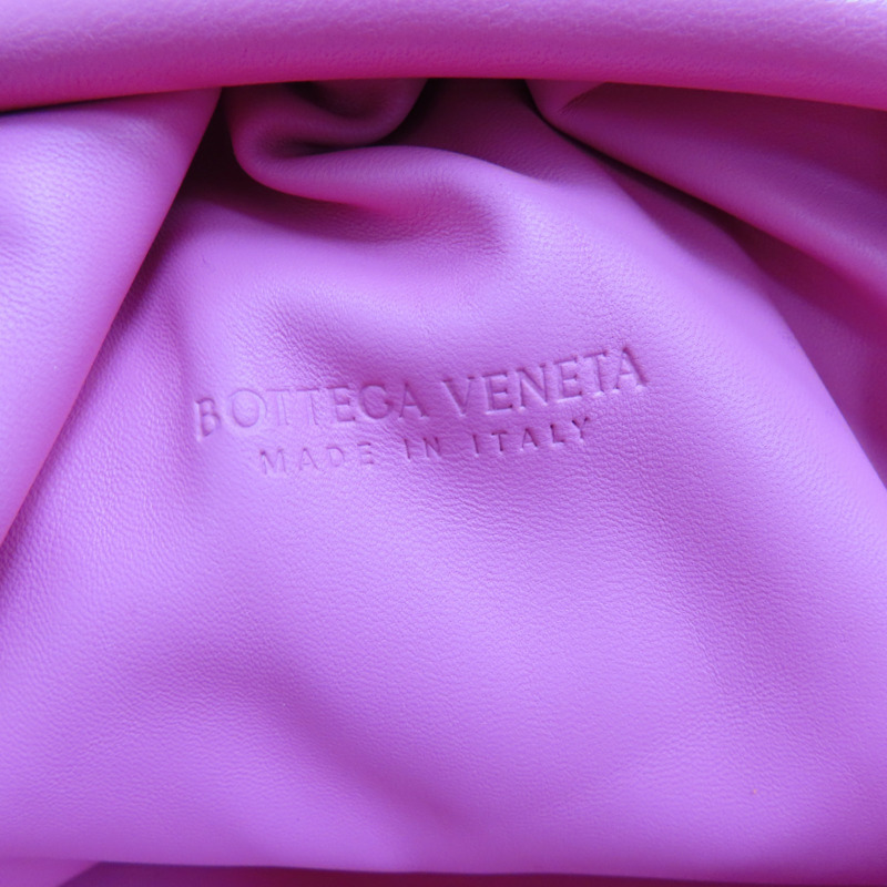 粉色 編織 羊皮 Woven Cloud 手拿包-6