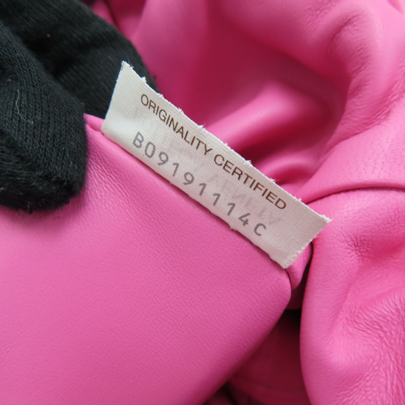 粉色 編織 羊皮 Woven Cloud 手拿包-7