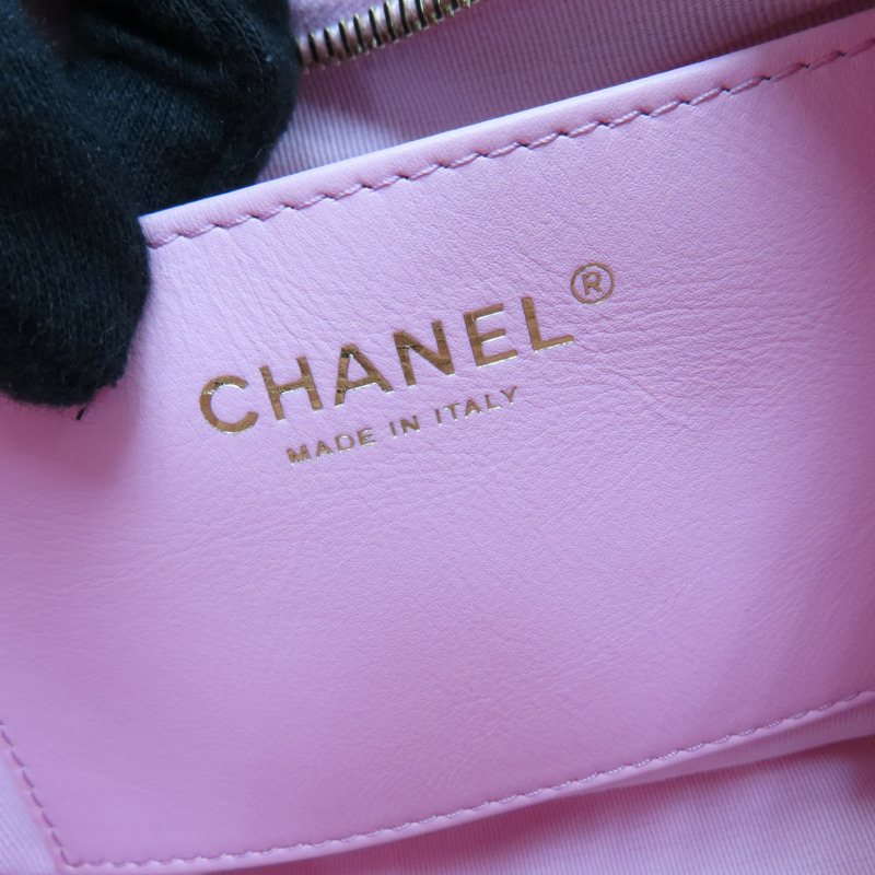 粉色 菱格紋 牛皮 鍊帶 HOBO 肩背包 AS3562-8