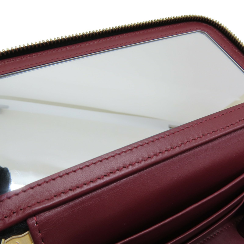 黑色 菱格紋 羊皮 Vanity Case 化妝箱 肩背包 AP1341-6