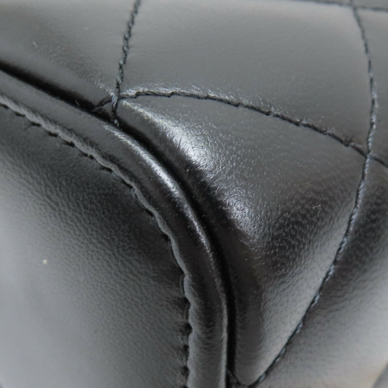 黑色 菱格紋 羊皮 Vanity Case 化妝箱 肩背包 AP1341-12