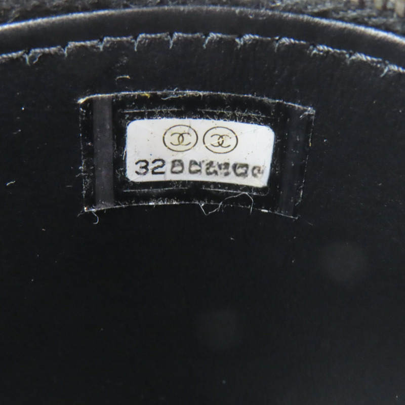 黑色 荔枝紋 牛皮 Top Handle Vanity Case 兩用包 無卡-8