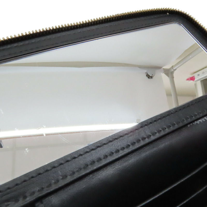 黑色 荔枝紋 牛皮 Top Handle Vanity Case 兩用包 無卡-18