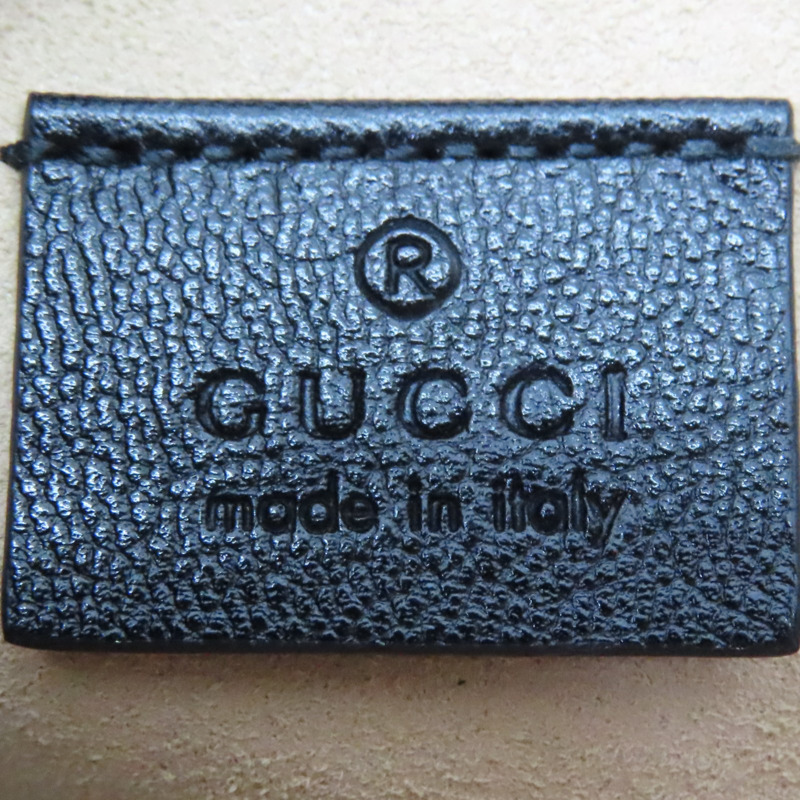 烏木色 GG PVC塗層帆布 肩背包 658487-7