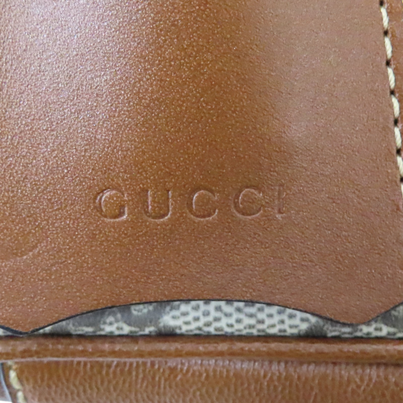 烏木色 GG PVC塗層帆布 肩背包 658487-12