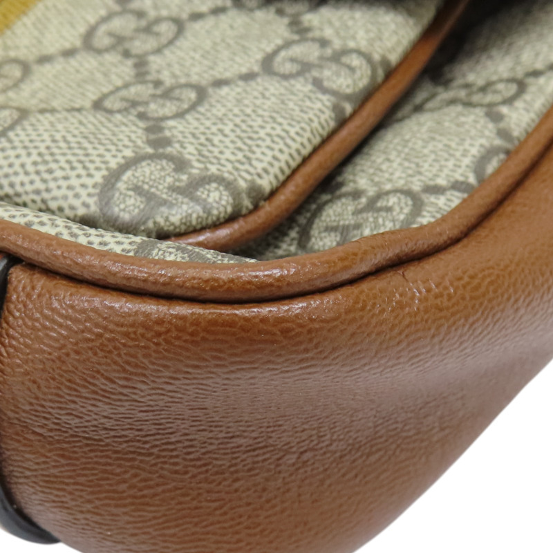 烏木色 GG PVC塗層帆布 肩背包 658487-14