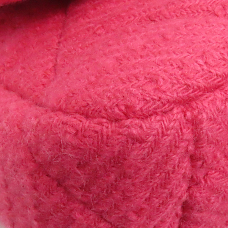 粉色 菱格紋 毛呢  鍊帶 兩用包 肩背包 AS1160-12