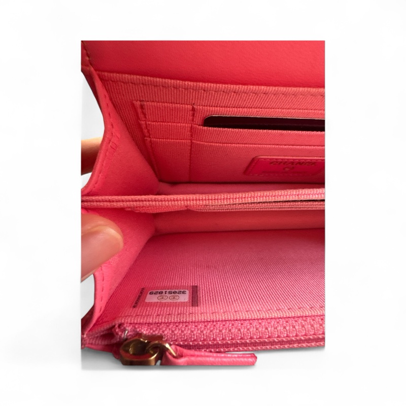 （大概8成新）CHANEL 金雙C Trendy CC 羊皮斜背包(AP1762-粉)-11