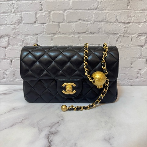 JK國際二手精品✨全新  CHANEL CF20金球 黑金 芯片款 2025/6月熱騰騰