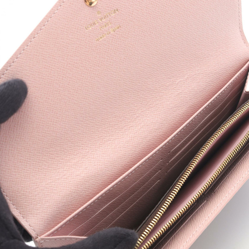 LOUIS VUITTON Portefeuille Sarah 雙折皮夾 鉚釘 N60249 Damier Ebene 二手 LV-7