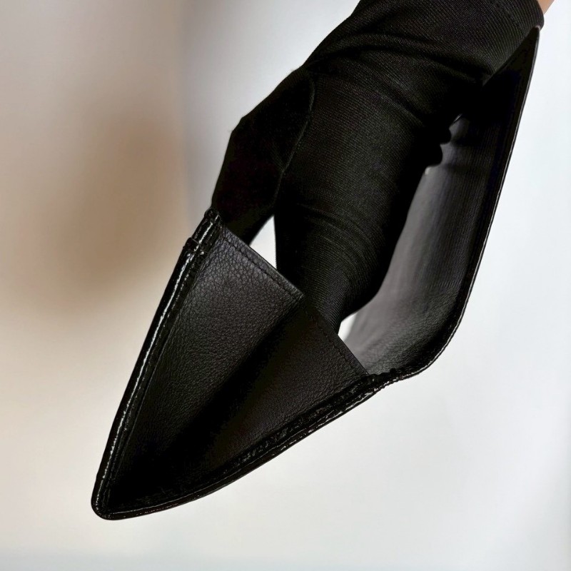 Cartier 黑色漆皮下蓋長夾-12