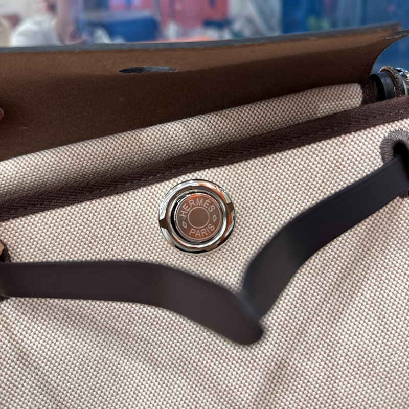 Hermes mini Herbag 烏木色銀扣 stamp K-10