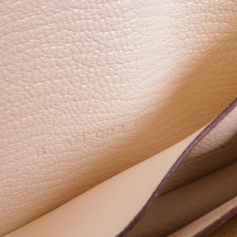 HERMES Chevre皮革Roulis Slim銀扣錢包Nata-11