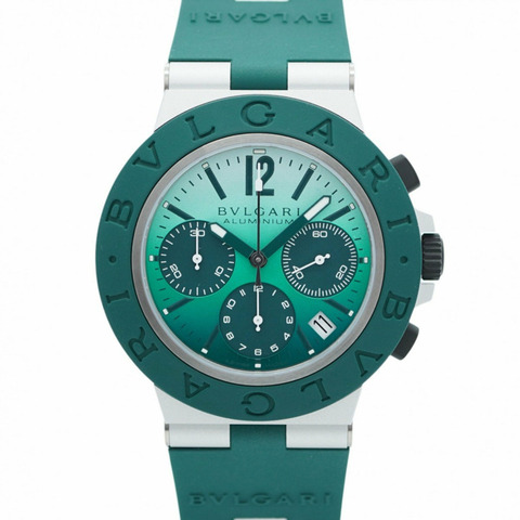 BVLGARI BB40ATCH 男士綠色錶盤手錶
