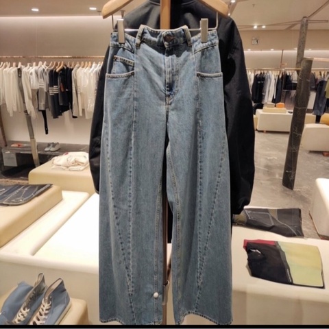 促銷品 Maison Margiela 女款 修身牛仔褲 水洗藍色38碼