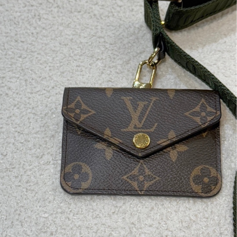 LV felicie strap 系列 - 新款三合一 - 绿肩带-4