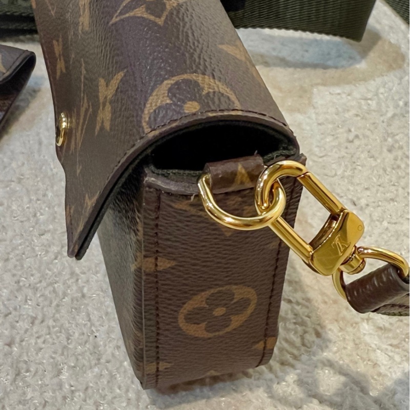 LV felicie strap 系列 - 新款三合一 - 绿肩带-11