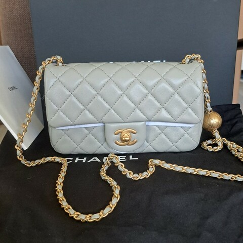 Chanel 香奈兒 cf20灰金金球球