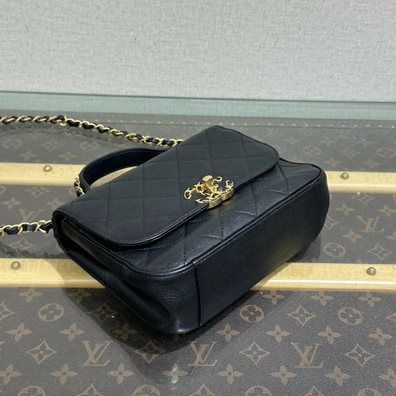 🈶購證 #全新閒置 #櫃上售價23萬 香奈兒黑金19bag郵差包-12