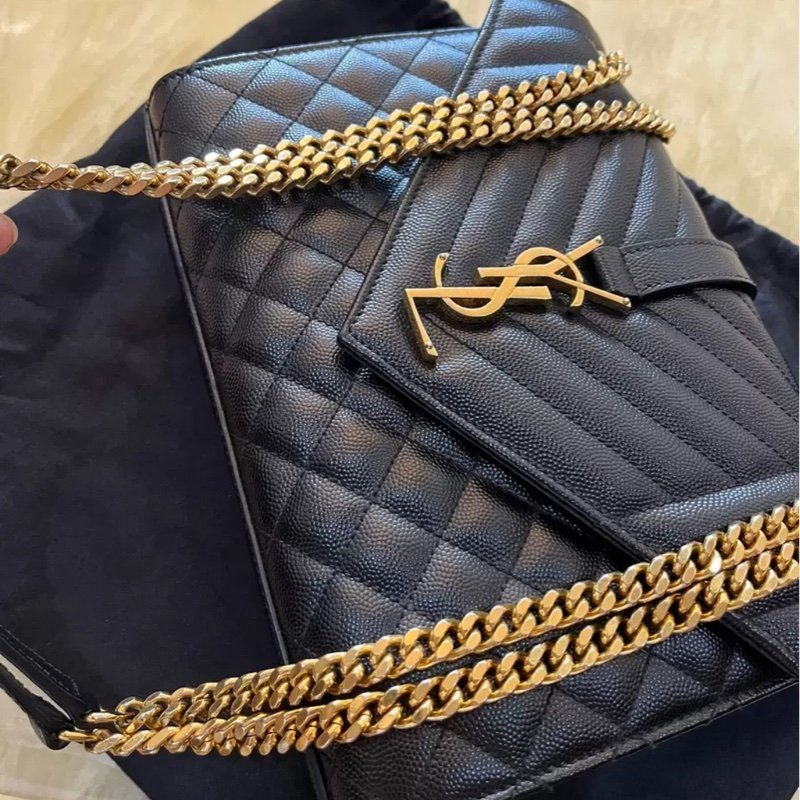 YSL黑金 斜背包 背過兩三次而已 很新-1