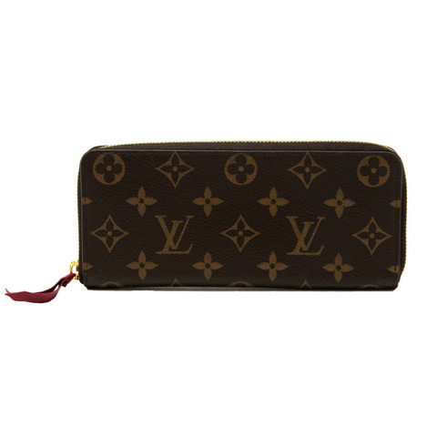 Louis Vuitton Classic Monogram Fuchsia Clemence Wallet