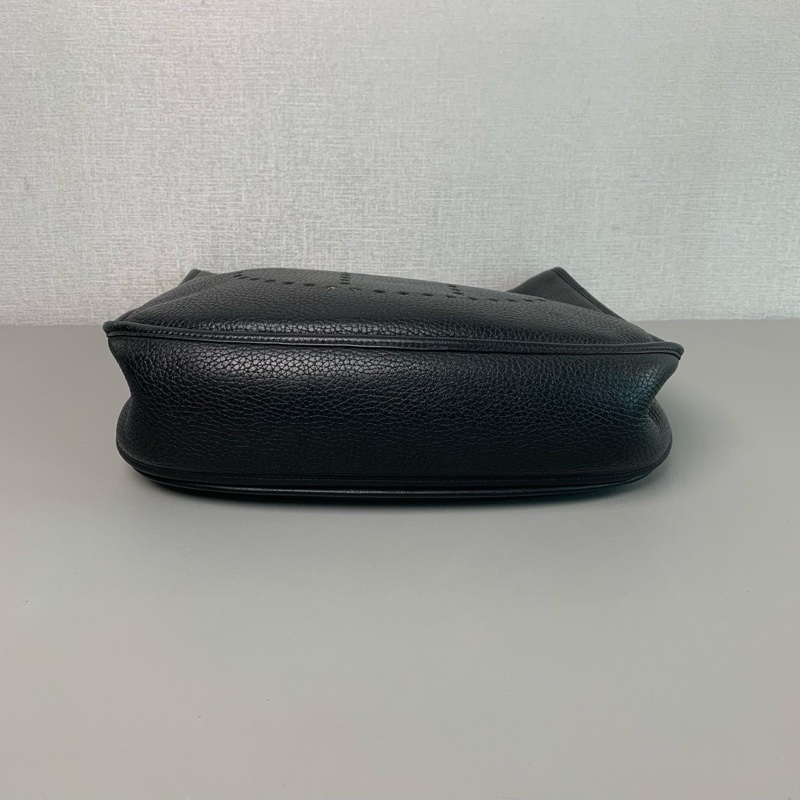 99新限量出售🆕Hermes黑銀Evelyne33斜挎肩背包🐎-9