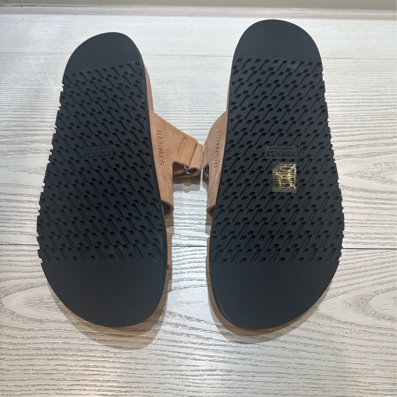 Hermes 愛馬仕 Chypre  玫瑰粉 麂皮 涼鞋 二舅鞋-5