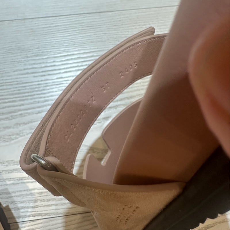 Hermes 愛馬仕 Chypre  玫瑰粉 麂皮 涼鞋 二舅鞋-6