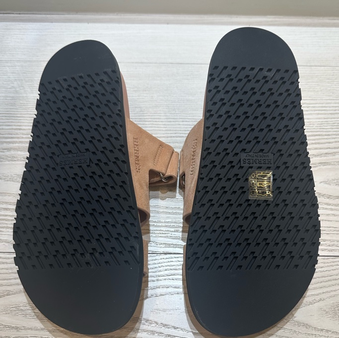 Hermes 愛馬仕 Chypre  玫瑰粉 麂皮 涼鞋 二舅鞋-12