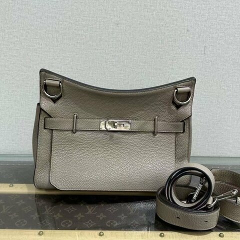 ✨HERMES 銀河灰銀扣吉普賽31肩背斜背包 31*24*13 98新配件塵袋