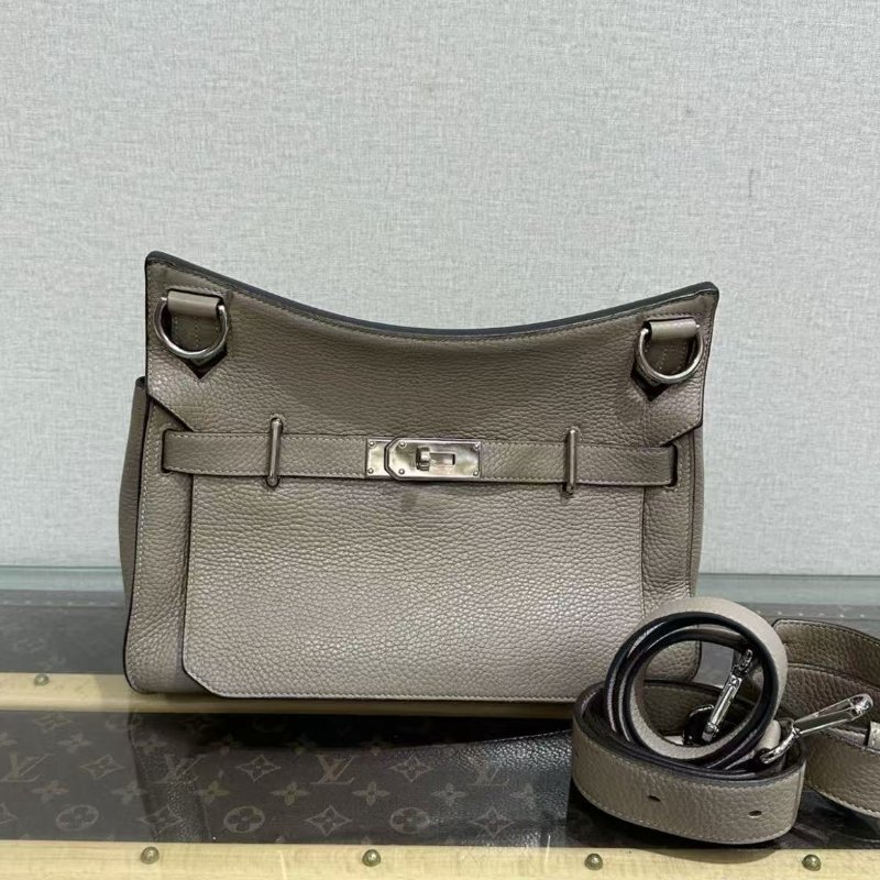 ✨HERMES 銀河灰銀扣吉普賽31肩背斜背包 31*24*13 98新配件塵袋-0