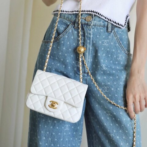 ✨CHANEL 白金金球方胖子17*13*7.55 98新配件塵袋盒子保卡