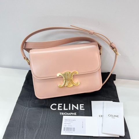Celine Triomphe pink bag