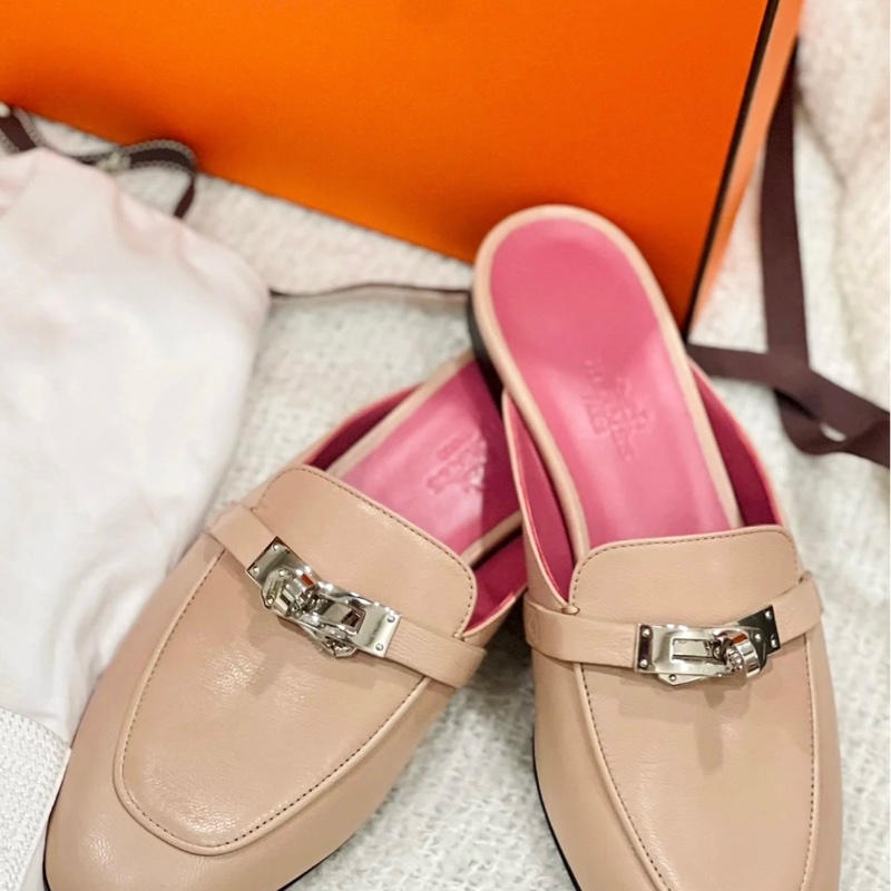 愛馬仕Kelly穆勒鞋-0