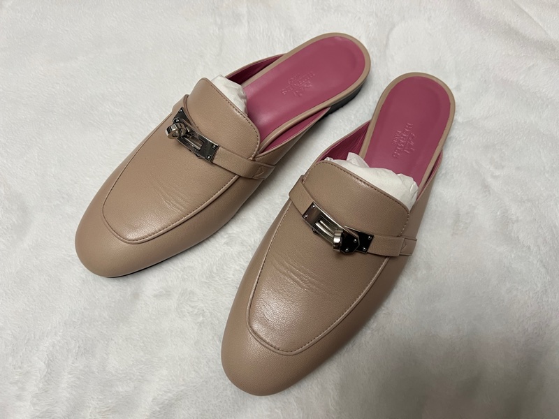 愛馬仕Kelly穆勒鞋-3